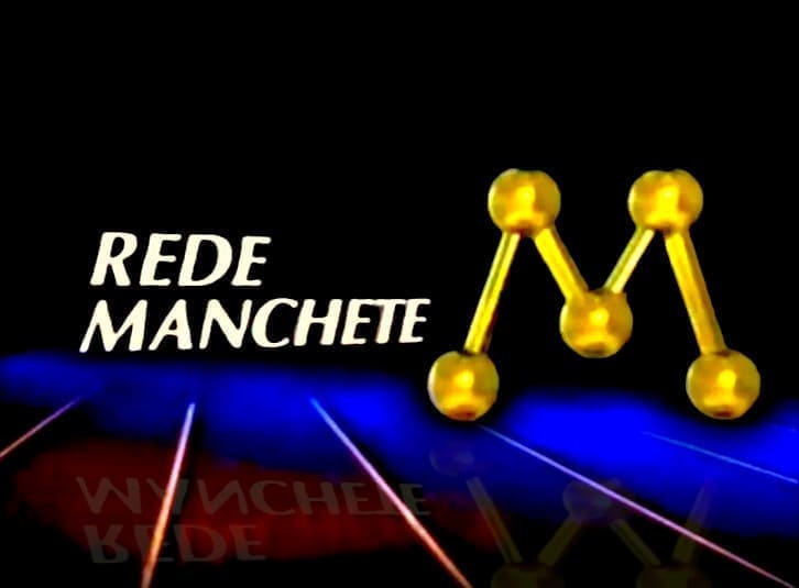 Manchete na Imprensa da Rede Manchete - Imagem Logo Frisado que ficava no ar pouco antes da emissora entrar no ar