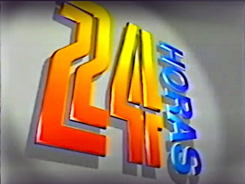 Jornalismo da Rede Manchete - Imagem Logo do 24 Horas - 1995 - Manchete
