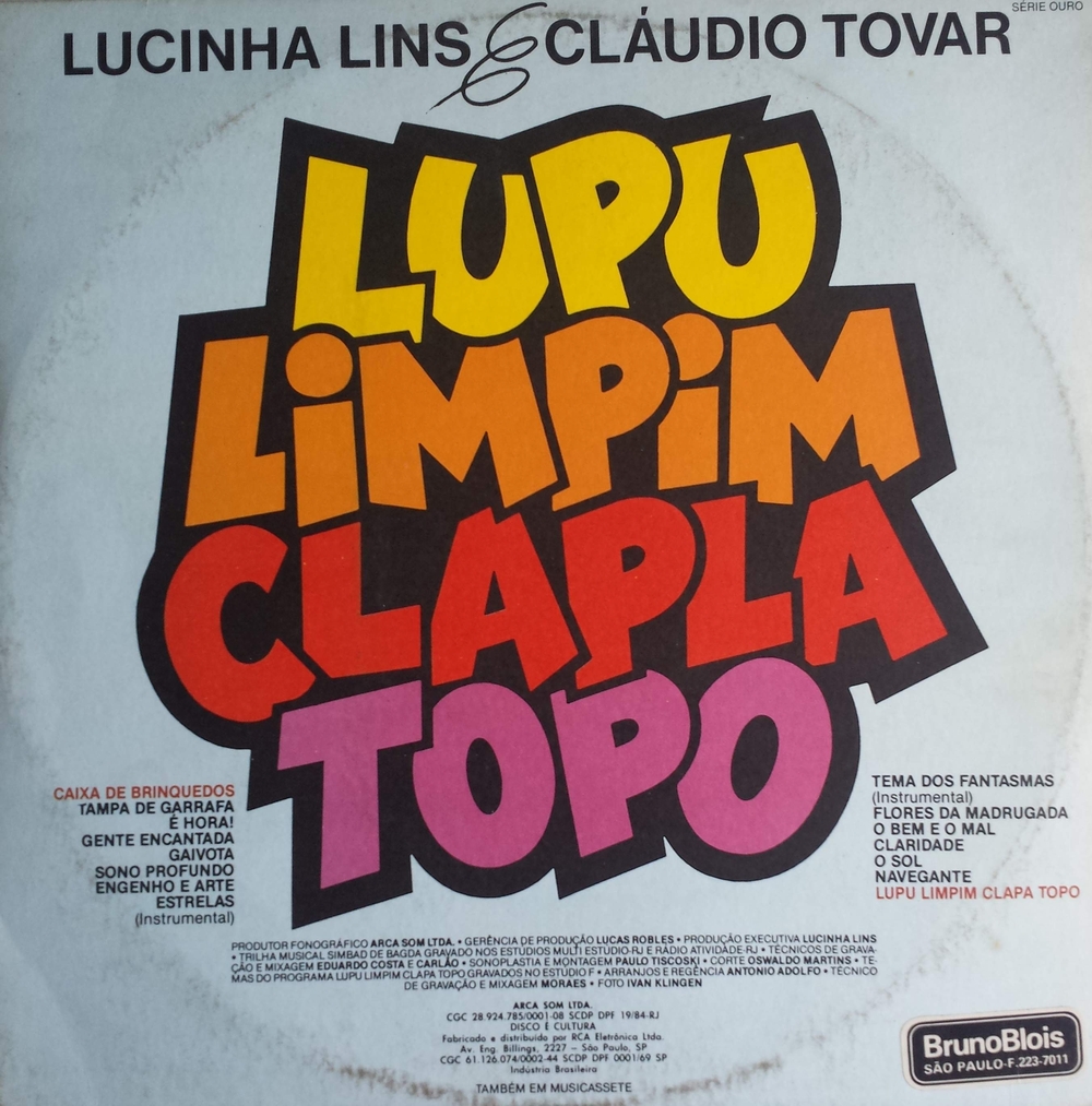 Capa do LP de Lupu Limpim Clapá Topo