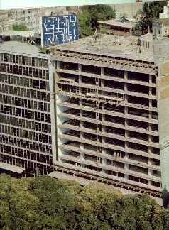 Ampliação do prédio da Bloch Editores para abrigar a TV Manchete, 1982.