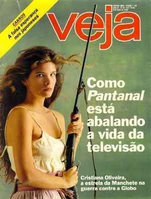 Capa de Veja sobre o sucesso de Pantanal