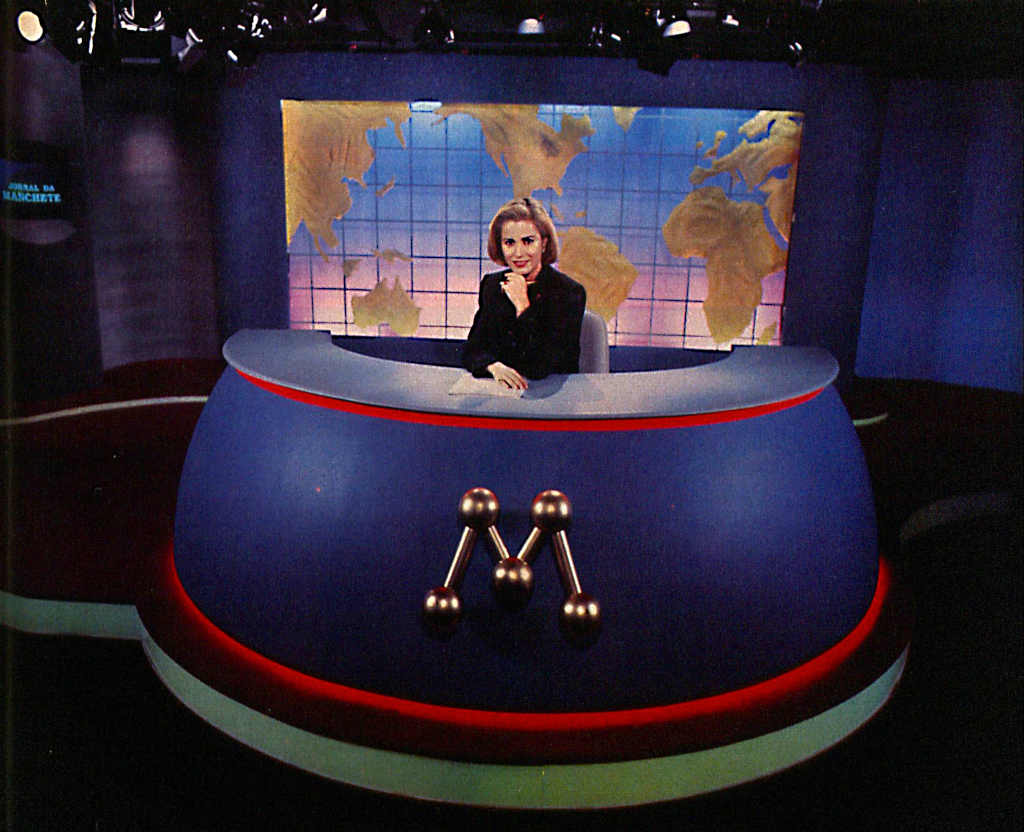 Linha do Tempo da Rede Manchete - Imagem 15 Campanha do novo cenário do Jornal da Manchete- 1995