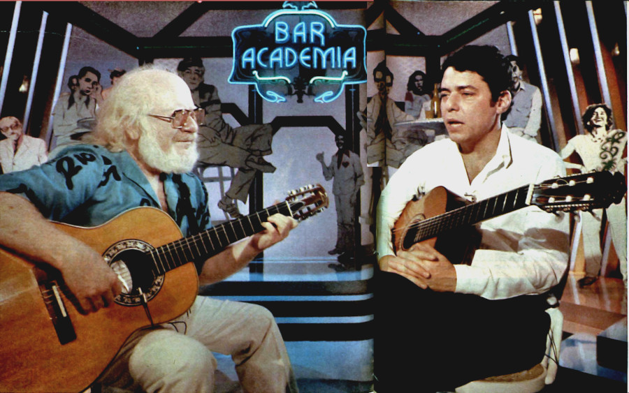 Ano a ano da Rede Manchete - Imagem 4 Sivuca e Chico Buarque no Bar Academia - Manchete, 1983